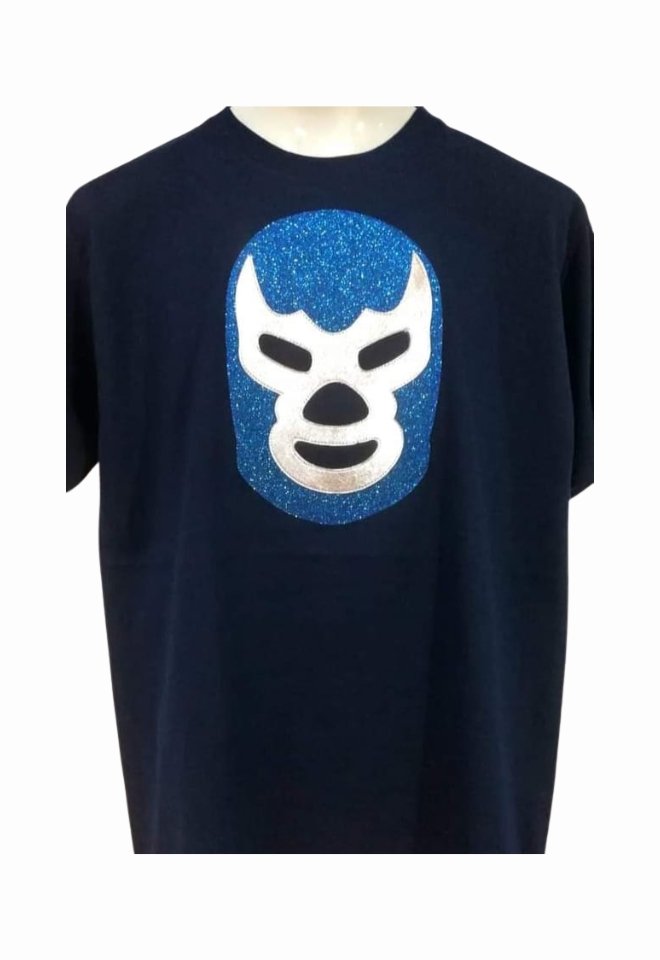 74 PLAYERA MASCARA ESPECIAL BLUE DEMON - Imagen 1