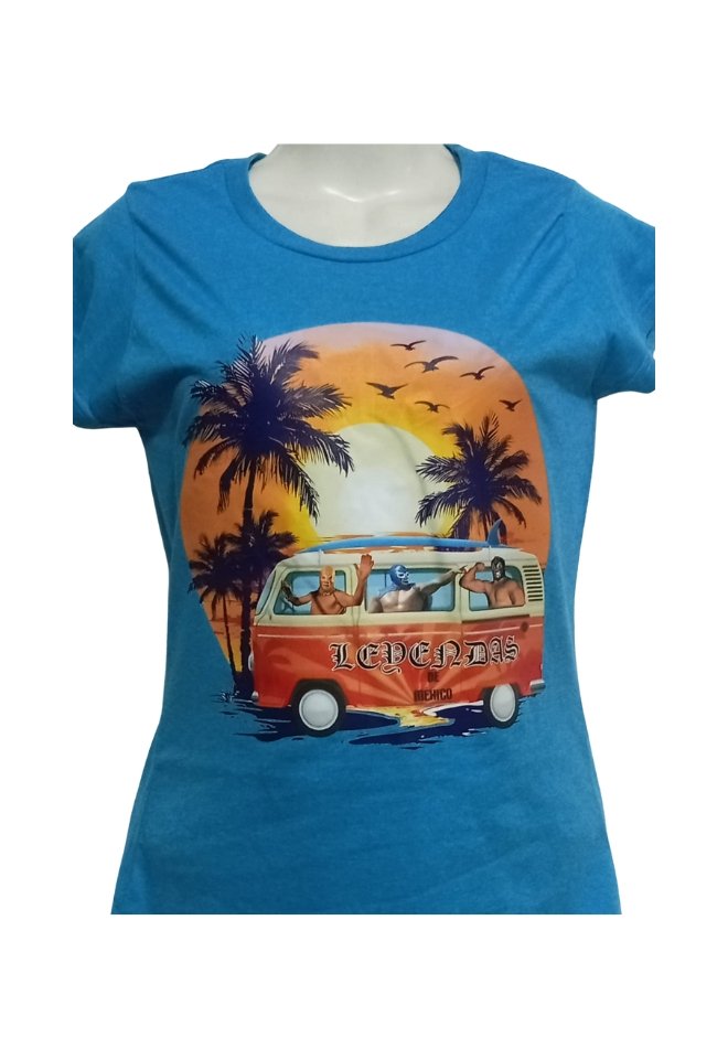 128 PLAYERA MUJER LEYENDAS EN COMBI - Imagen 1