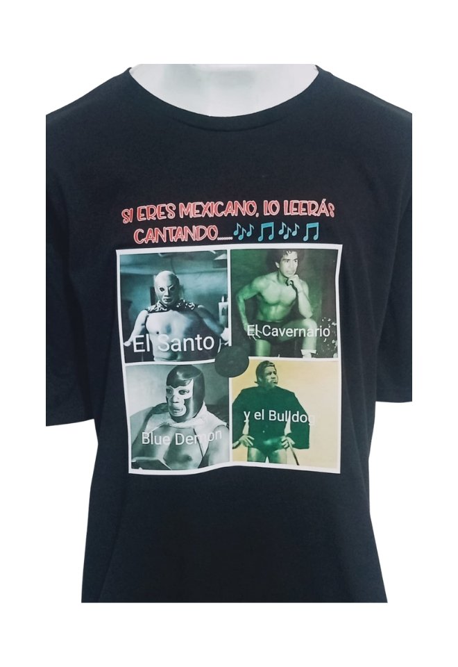 132 PLAYERA HOMBRE CANCION DE LUCHA LIBRE - Imagen 1