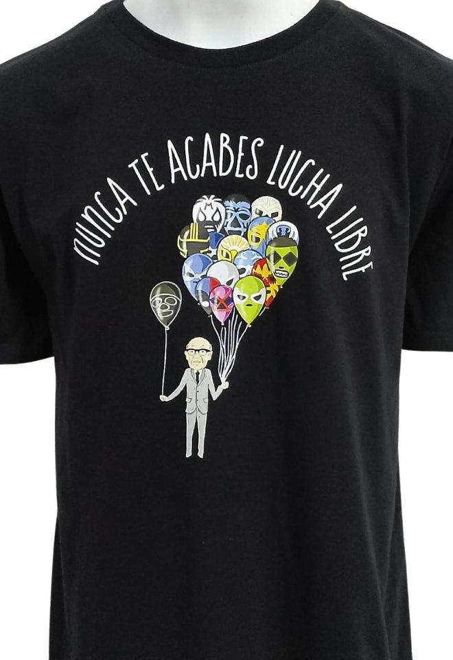 225 PLAYERA HOMBRE GLOBOS MASCARA - Imagen 1